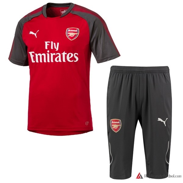 Camiseta Entrenamiento Arsenal Conjunto Completo 2017-2018 Rojo Gris